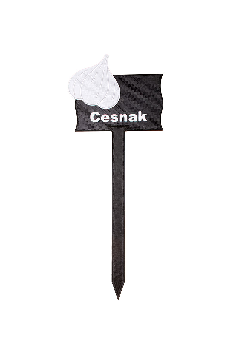 Záhradná ceduľka – Cesnak