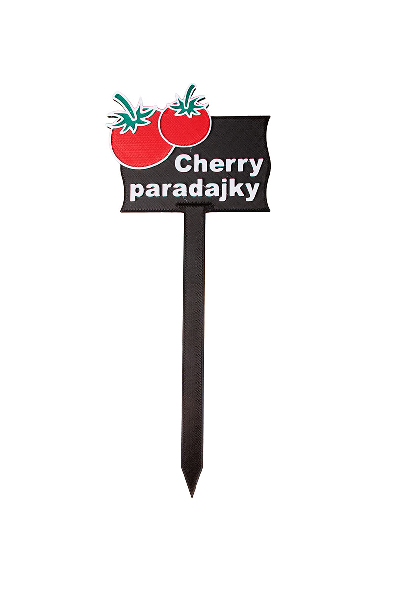 Záhradná ceduľka – Cherry paradajky