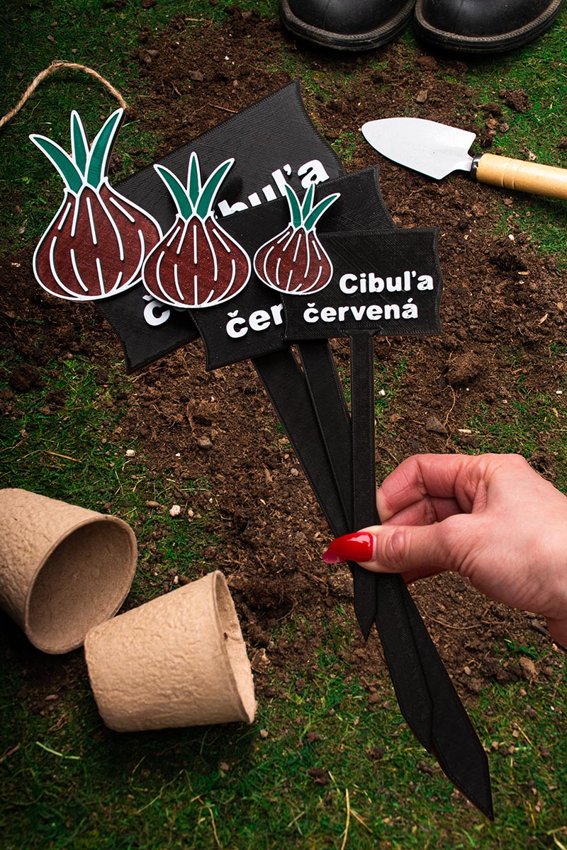 Záhradná ceduľka – Cibuľa červená – Obrázok 2