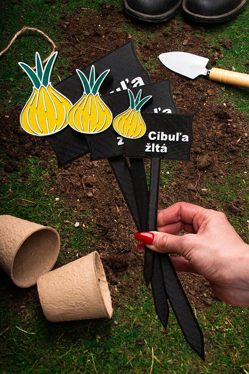Záhradná ceduľka – Cibuľa žltá – Obrázok 2