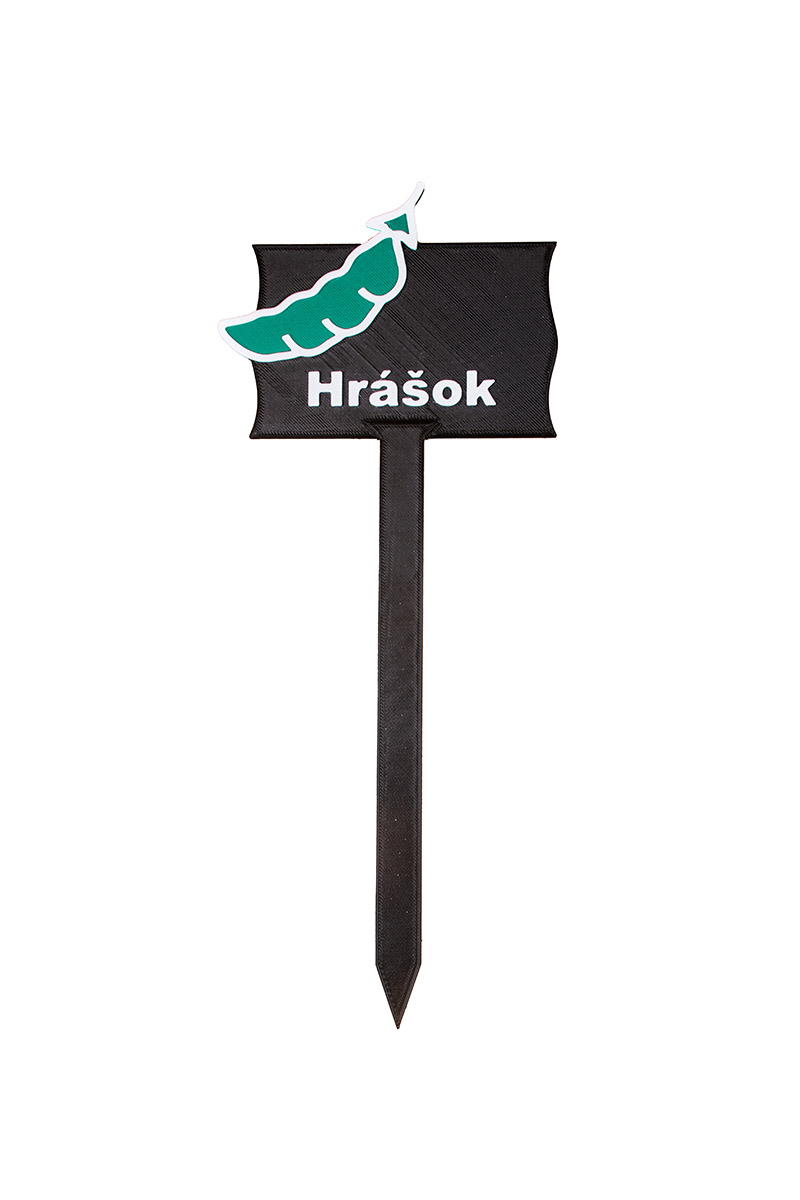 Záhradná ceduľka – Hrášok