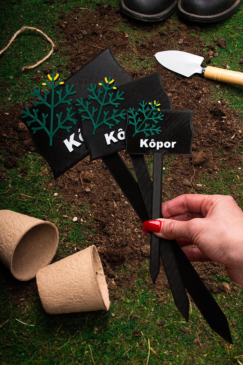 Záhradná ceduľka – Kôpor – Obrázok 2