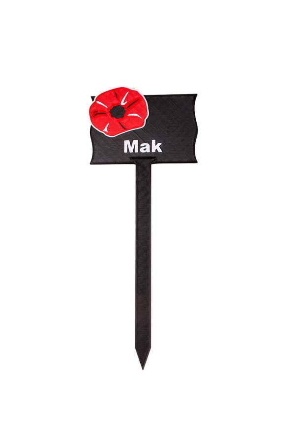 Záhradná ceduľka – Mak