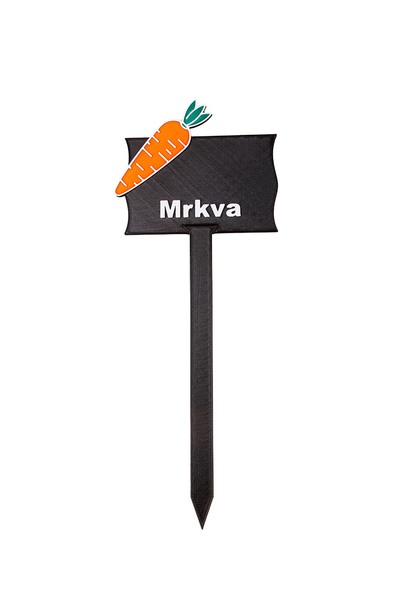 Záhradná ceduľka – Mrkva