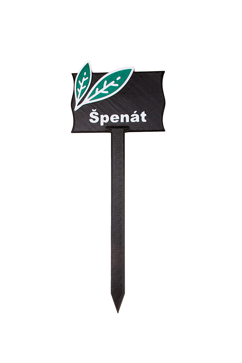 Záhradná ceduľka – Špenát