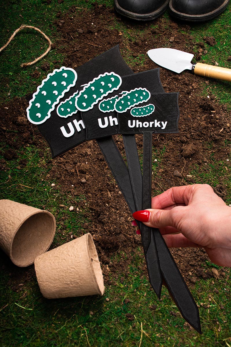 Záhradná ceduľka – Uhorky – Obrázok 2